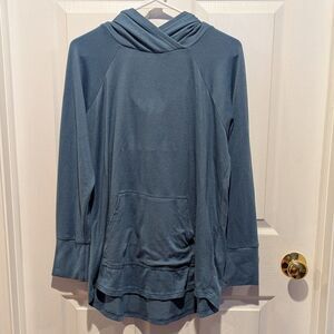Lularoe XL Blue Soft Amber Oversized Hoodie Sweater Luxury Lounge Athleisure